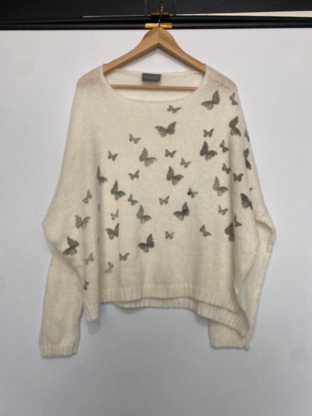 Wooden Ships M/L Butterflies Knit Sweatwer